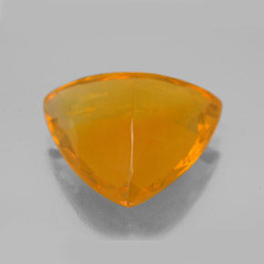 Opala de fogo laranja natural 8,88ct, trillion, transparente