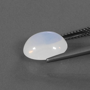 Opala de Fogo Branco amarelado Natural 3.44ct, Transparente, Transparente/Translúcido