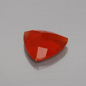 Opala de fogo laranja natural 1,16ct, trillion, transparente