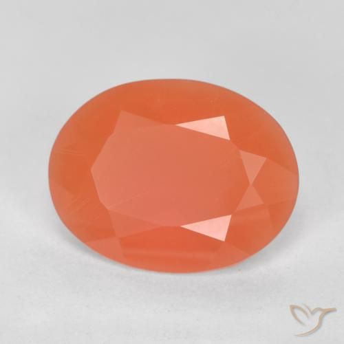 opala de fogo Laranja Avermelhado Claro Natural 1.55ct, oval, Transparente