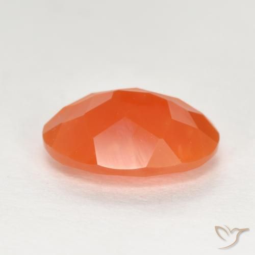 Opala de Fogo Laranja Médio Natural 1.18ct, Corte Oval, Transparente