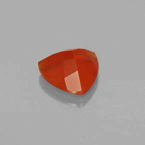 Opala de Fogo laranja avermelhado Natural 1.97ct, Trilhão, Transparente