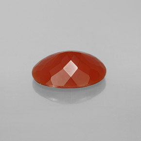 Opala de fogo laranja natural 2,83ct, corte oval, transparente