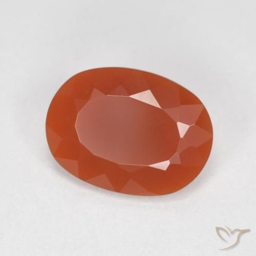 opala de fogo Fogo vermelho Natural 1.12ct, oval, Transparente