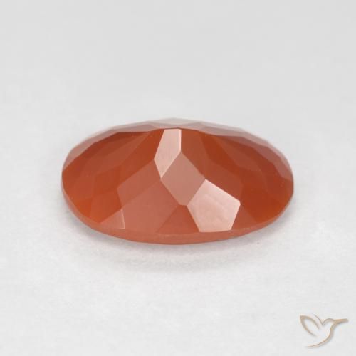 opala de fogo Fogo vermelho Natural 1.12ct, oval, Transparente