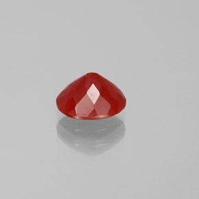 Opala de fogo laranja natural 1,41ct, corte oval, transparente