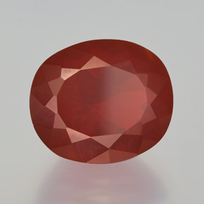 Opala de fogo vermelho natural 4,68ct, transparente, transparente/translúcido