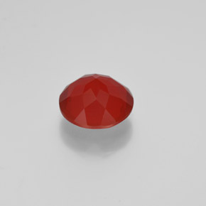 Opala de fogo laranja natural 1,79ct, corte redondo, transparente