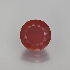 Opala de fogo laranja natural 2,00ct, corte redondo, translúcido