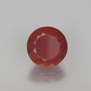 Opala de fogo laranja natural 2,00ct, corte redondo, translúcido