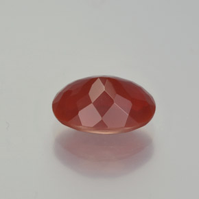 Opala de fogo vermelho natural 1,90ct, corte oval, translúcido