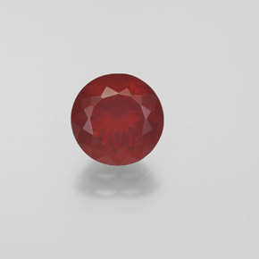 Opala de fogo vermelho natural 1,27ct, transparente, transparente/translúcido