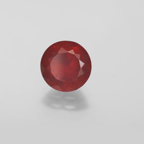 Opala de fogo vermelho natural 1,27ct, transparente, transparente/translúcido