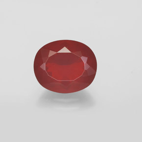Opala de fogo vermelho natural 1,95ct, transparente, transparente/translúcido
