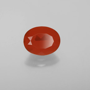 Opala de Fogo Laranja Natural 1.29ct, Corte Oval, Transparente
