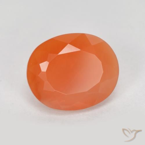 opala de fogo Laranja Médio Natural 1.62ct, oval, Transparente