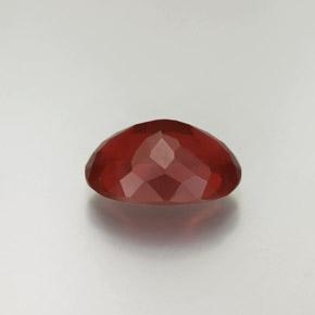 Opala de Fogo laranja avermelhado Natural 3.09ct, Corte Oval, Transparente