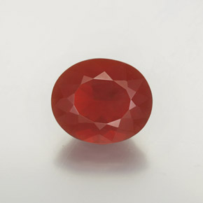 Opala de fogo vermelho natural 2,96ct, transparente, transparente/translúcido