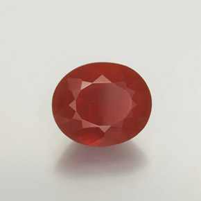 Opala de fogo vermelho natural 2,96ct, transparente, transparente/translúcido