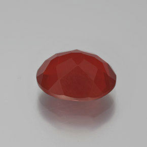 opala de fogo Laranja Vermelho Natural 3.46ct, oval, Transparente/Translúcido