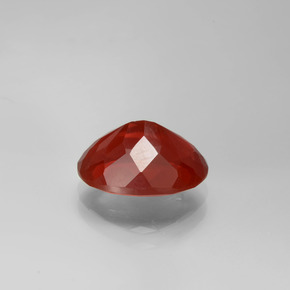 Opala de Fogo vermelho médio Natural 2.40ct, Corte Oval, Translúcido