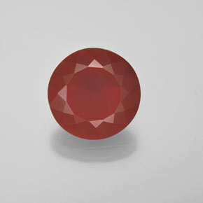 Opala de fogo laranja natural 2,58ct, corte redondo, translúcido