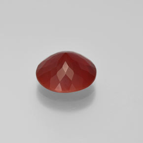 Opala de fogo laranja natural 2,58ct, corte redondo, translúcido