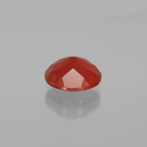 Opala de fogo laranja natural 2,24ct, corte oval, transparente