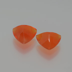 Pedras preciosas de opala de fogo laranja natural de  ct, trillion, transparente