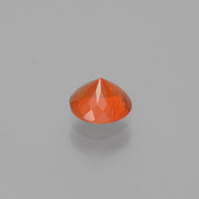 Opala de Fogo Laranja Natural 0.37ct, Corte Redondo, Transparente