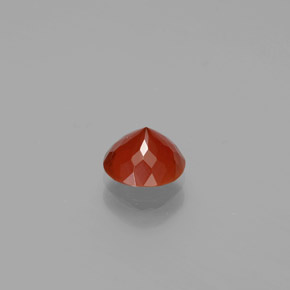 Opala de Fogo laranja avermelhado Natural 0.72ct, Corte Redondo, Transparente