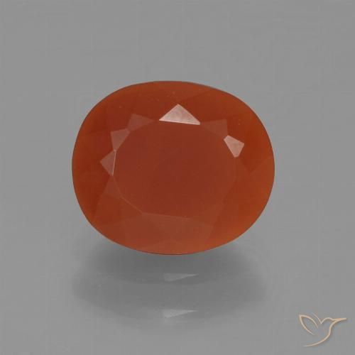0.85ct Natural Fogo vermelho opala de fogo, oval, Translúcido