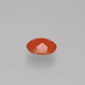 Opala de fogo laranja natural 0,74ct, corte oval, transparente