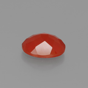 Opala de fogo laranja natural 1,24ct, corte oval, transparente
