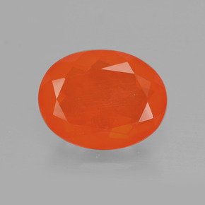 Opala de Fogo fogo laranja Natural 1.79ct, Corte Oval, Transparente
