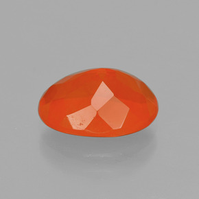 Opala de Fogo fogo laranja Natural 1.79ct, Corte Oval, Transparente