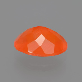 Opala de fogo laranja natural 1,63ct, corte oval, transparente