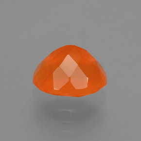 Opala de fogo laranja natural 1,09ct, corte oval, transparente