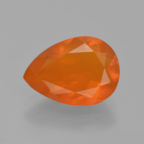 Opala de Fogo Laranja Natural 1.94ct, Formato de pêra, Transparente