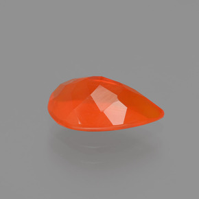 Opala de Fogo Laranja Natural 0.99ct, Formato de pêra, Transparente