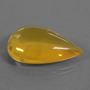 opala de fogo Amarelo alaranjado Natural 16.66ct, Formato de pêra, Transparente
