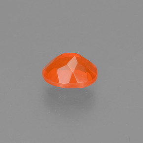 Opala de Fogo Laranja Natural 0.43ct, Corte Oval, Transparente