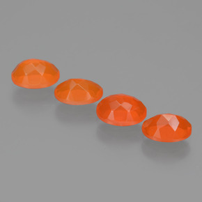 Pedras preciosas de opala de fogo laranja natural de  ct, corte oval, transparente