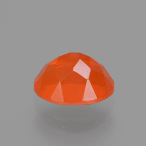 Opala de fogo laranja natural 1,12ct, corte oval, transparente