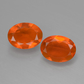 opala de fogo Laranja Natural 0.00ct, oval, Transparente