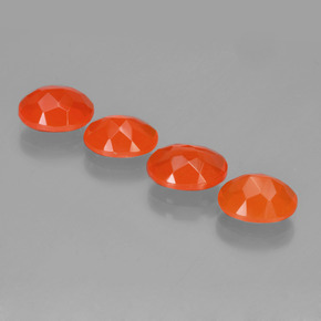 Pedras preciosas de Opala de Fogo fogo laranja natural de 2.94 ct, Corte Oval, Transparente