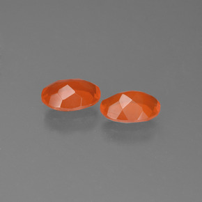 Pedras preciosas de opala de fogo laranja natural de  ct, corte oval, transparente