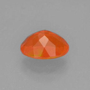 Opala de fogo laranja natural 1,05ct, corte oval, transparente