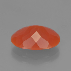 Opala de fogo laranja natural 2,83ct, corte oval, translúcido