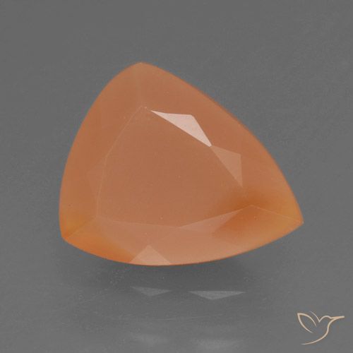 Opala de Fogo Damasco Laranja Quente Natural 1.34ct, Trilhão, Opaco